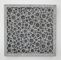 Walls Living Room Wall Decor - 1" x 17" x 17" Brown, Sandstone, Square, Bubble Design - Wall Decor HomeRoots