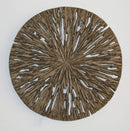 Walls Living Room Wall Decor - 1" x 19" x 19" Brown, Round, Rotten Wood - Wall Decor HomeRoots