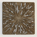 Walls Living Room Wall Decor - 1" x 19" x 19" Brown, Square, Rotten Wood - Wall Decor HomeRoots