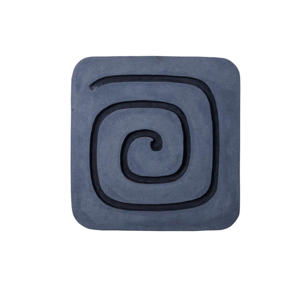 Walls Living Room Wall Decor - 1" x 19" x 19" Sandstone, Fine Polished, Square with Circles - Wall Decor HomeRoots