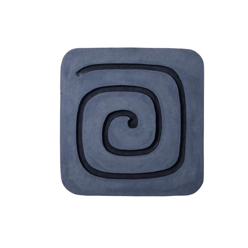 Walls Living Room Wall Decor - 1" x 19" x 19" Sandstone, Fine Polished, Square with Circles - Wall Decor HomeRoots