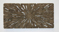 Walls Living Room Wall Decor - 1" x 20" x 40" Brown, Long Square, Rotten Wood - Wall Decor HomeRoots