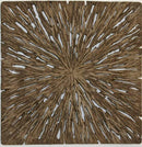 Walls Living Room Wall Decor - 1" x 26" x 26" Brown, Square, Rotten, Wood - Wall Decor HomeRoots
