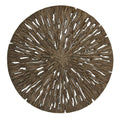 Walls Living Room Wall Decor - 1" x 28" x 28" Brown, Round, Rotten Wood - Wall Decor HomeRoots