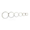 Walls Living Room Wall Decor - 12" x 47" x 1" Silver, Bubble-Like Circles, Mirror - Wall Decor HomeRoots
