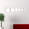 Walls Living Room Wall Decor - 12" x 47" x 1" Silver, Bubble-Like Circles, Mirror - Wall Decor HomeRoots