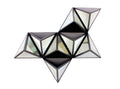 Walls Living Room Wall Decor - 24.25" x 42" x 5.5" Black, Diamante, Wooden - Wall Decor HomeRoots
