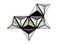 Walls Living Room Wall Decor - 24.25" x 42" x 5.5" Black, Diamante, Wooden - Wall Decor HomeRoots