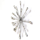 Walls Metal Wall Decor - 10" X 1.5" X 10" 3Pcs Acrylic Burst Wall Decor HomeRoots