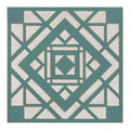 Walls Metal Wall Decor - 12.2" X 0.4" X 12.2" Green White Metal Mdf Wood Veneer Wall Decor HomeRoots