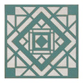 Walls Metal Wall Decor - 12.2" X 0.4" X 12.2" Green White Metal Mdf Wood Veneer Wall Decor HomeRoots