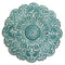 Walls Metal Wall Decor - 13" X 0.5" X 13" Small Blue Medallion Wall Decor HomeRoots