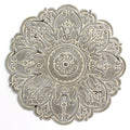 Walls Metal Wall Decor - 13" X 0.5" X 13" Small Gray Medallion Wall Decor HomeRoots
