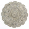 Walls Metal Wall Decor - 13" X 0.5" X 13" Small Gray Medallion Wall Decor HomeRoots
