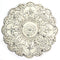 Walls Metal Wall Decor - 13" X 0.5" X 13" Small White Medallion Wall Decor HomeRoots