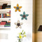 Walls Metal Wall Decor - 14.75" X 1.18" X 13.98" Yellow on Teal Antique Flower Wall Decor HomeRoots