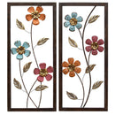 Walls Metal Wall Decor - 14" X 1" X 32" Floral Panel Wall Decor HomeRoots