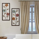 Walls Metal Wall Decor - 14" X 1" X 32" Floral Panel Wall Decor HomeRoots