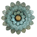Walls Metal Wall Decor - 16" X 1.75" x 16" Blue Morning Glory Flower Wall Decor HomeRoots