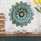 Walls Metal Wall Decor - 16" X 1.75" x 16" Blue Morning Glory Flower Wall Decor HomeRoots