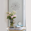 Walls Metal Wall Decor - 16" X 1.75" X 16" Silver Acrylic Bling Burst Wall Decor HomeRoots