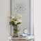 Walls Metal Wall Decor - 16" X 1.75" X 16" Silver Acrylic Bling Burst Wall Decor HomeRoots