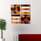 Walls Metal Wall Decor - 16" X 2'.5" X 16" Copper, Brown And Orange Metal 4-Panel Square Metal Wall Decor HomeRoots