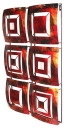 Walls Metal Wall Decor - 16" X 2'.75" X 25" Copper, Red And Gold Metal Vertical Panel Wall Decor HomeRoots