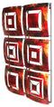Walls Metal Wall Decor - 16" X 2'.75" X 25" Copper, Red And Gold Metal Vertical Panel Wall Decor HomeRoots
