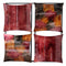 Walls Metal Wall Decor - 16" X 2" X 16" Burgundy, Copper And Brown Metal 4-Panel Square Wall Decor HomeRoots