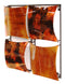Walls Metal Wall Decor - 16" X 2" X 16" Copper, Brown And Orange Metal 4-Panel Square Wall Decor HomeRoots