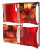 Walls Metal Wall Decor - 16" X 2" X 16" Copper, Red And Gold Metal 4-Panel Square Wall Decor HomeRoots