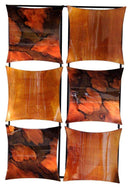 Walls Metal Wall Decor - 16" X 2" X 25" Copper, Brown And Orange Metal Vertical Panel Wall Decor HomeRoots