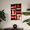 Walls Metal Wall Decor - 16" X 2" X 25" Copper, Red And Gold Metal Vertical Panel Wall Decor HomeRoots