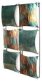 Walls Metal Wall Decor - 16" X 2" X 25" Turquoise, Copper And Bronze Metal Vertical Panel Wall Decor HomeRoots