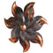 Walls Metal Wall Decor - 17'.25" X 2" X 17'.25" Copper And Pewter Metal Small Flower Metal Wall Decor HomeRoots