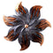 Walls Metal Wall Decor - 17'.25" X 2" X 17'.25" Copper And Pewter Metal Small Flower Metal Wall Decor HomeRoots