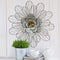 Walls Metal Wall Decor - 18.11" X 1.77" X 18.11" Silver Galvanized Daisy Wall D√©cor HomeRoots