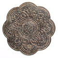 Walls Metal Wall Decor - 18" X 0.5" X 18" Brown Rustic Bronze Medallion Wall Decor HomeRoots