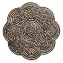 Walls Metal Wall Decor - 18" X 0.5" X 18" Brown Rustic Bronze Medallion Wall Decor HomeRoots