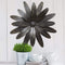 Walls Metal Wall Decor - 18" x 1.25" X 18" Black Industrial Flower Wall Decor HomeRoots