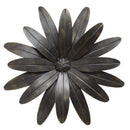 Walls Metal Wall Decor - 18" x 1.25" X 18" Black Industrial Flower Wall Decor HomeRoots