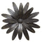 Walls Metal Wall Decor - 18" x 1.25" X 18" Black Industrial Flower Wall Decor HomeRoots