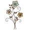 Walls Metal Wall Decor - 19.25" X 1.5" X 30" Tricolor Flower Wall Decor HomeRoots