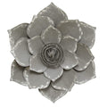 Walls Metal Wall Decor - 19.69" X 2.56" X 19.69" Gray Lotus Wall Decor HomeRoots