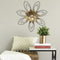 Walls Metal Wall Decor - 20" X 1.57" X 20" Enchanting Flower Wall Decor HomeRoots