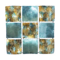 Walls Metal Wall Decor - 24'.5" X 2'.5" X 24'.5" Turquoise, Copper and Bronze Metal Panel Square Wall Decor HomeRoots