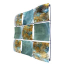Walls Metal Wall Decor - 24'.5" X 2'.5" X 24'.5" Turquoise, Copper and Bronze Metal Panel Square Wall Decor HomeRoots