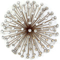 Walls Metal Wall Decor - 24" X 1.5" X 24" Bronze Acrylic Burst Wall Decor HomeRoots