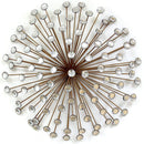 Walls Metal Wall Decor - 24" X 1.5" X 24" Bronze Acrylic Burst Wall Decor HomeRoots